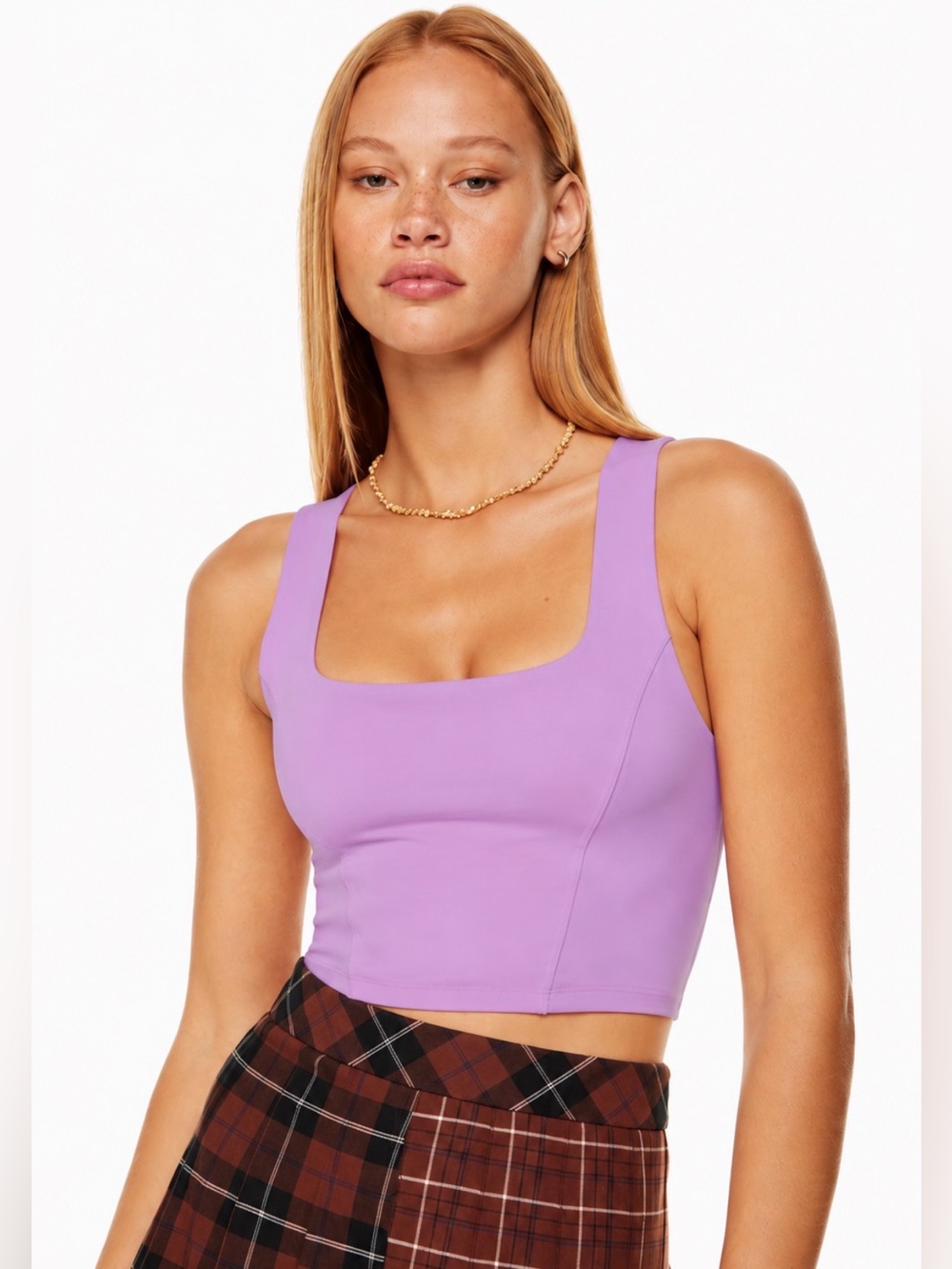 Aritzia Sunday Best Jagger Top in Amethyst Lilac